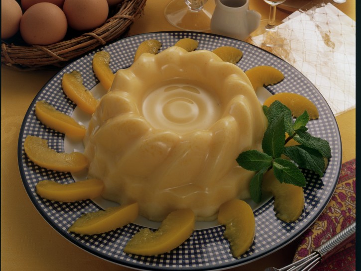 Bavarese alle pesche