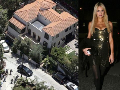 Paris Hilton, il fuoco in casa