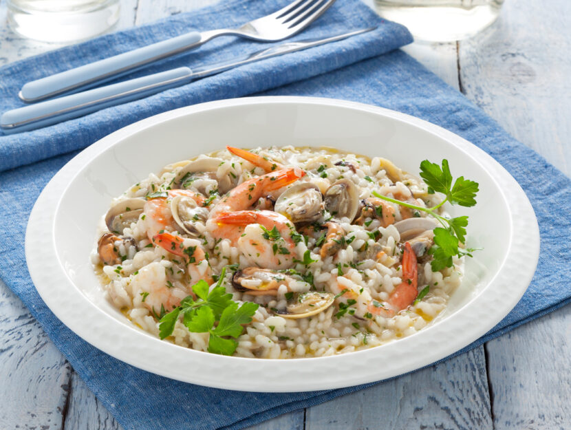 Risotto alla pescatora: ricetta base