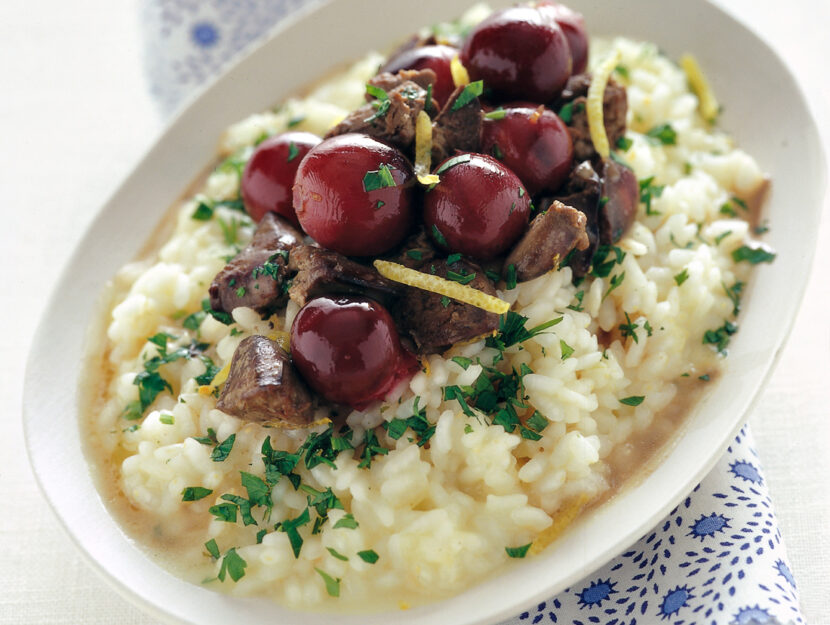 Risotto settembrino con uva rosata