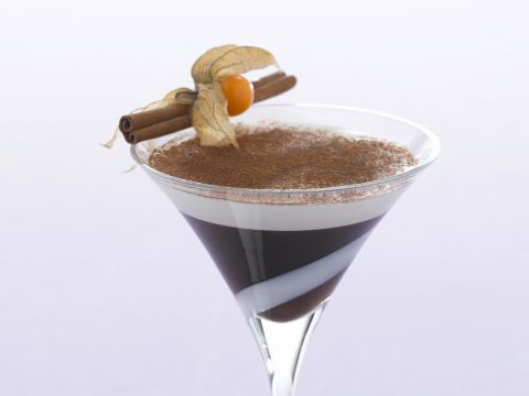 Black & White cocktail after dinner