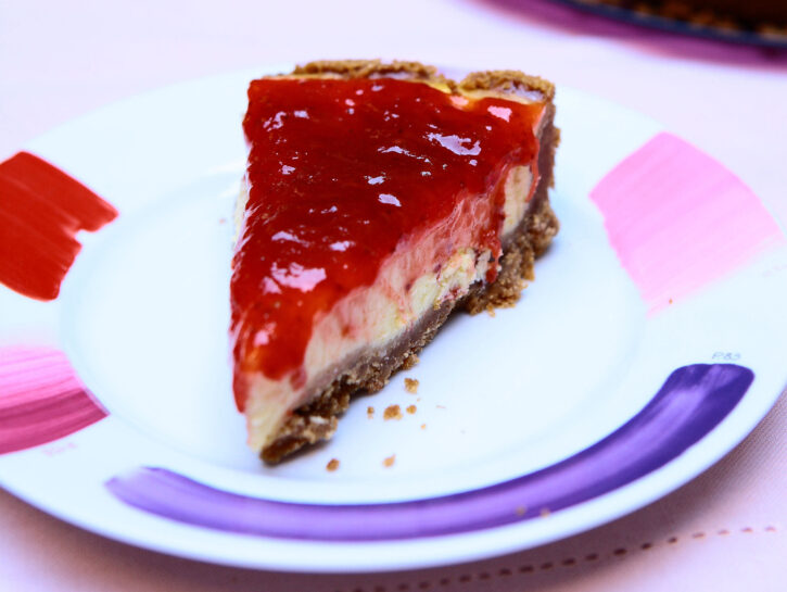 Cheesecake ai lamponi