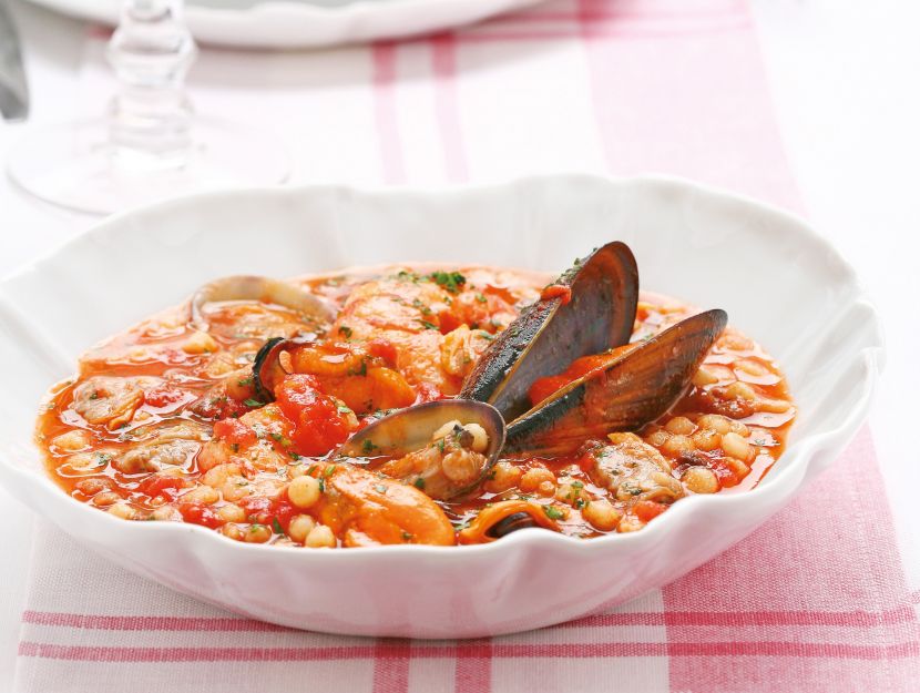 fregola-con-zuppetta-di-cozze-e-vongole preparazione