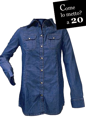 Come lo porto a 20 anni e a 50: camicia di jeans