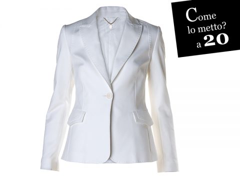 Blazer Bianco, a 20 e a 50 anni