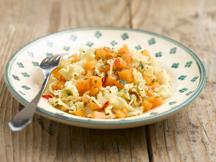 Pasta con la zucca