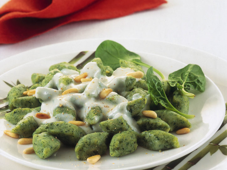 Gnocchetti di spinaci alla fonduta di taleggio