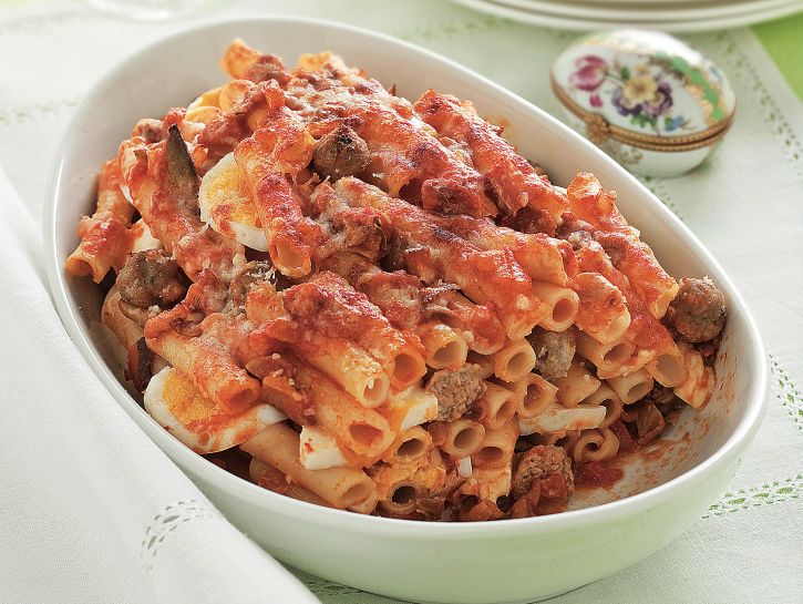 timballo-di-ziti-alla-lucana preparazione