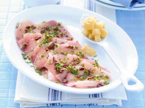 Carpaccio di spada agli aromi