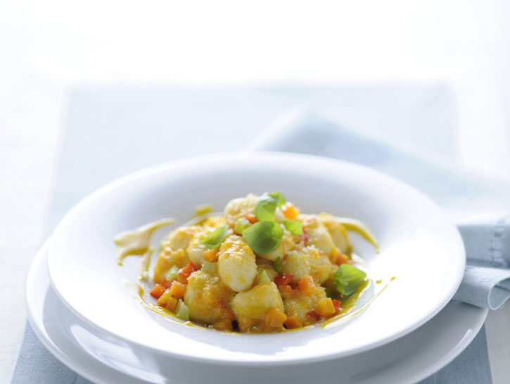Gnocchi con ragù di verdure