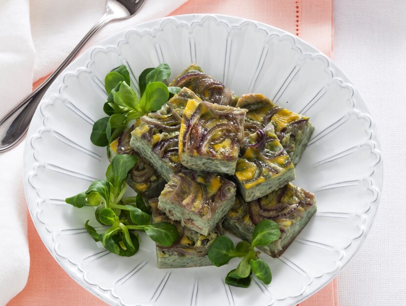 Frittata saporita alle cipolle rosse