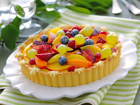 Crostata con crema chantilly