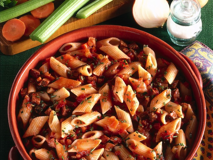 Penne con brasato