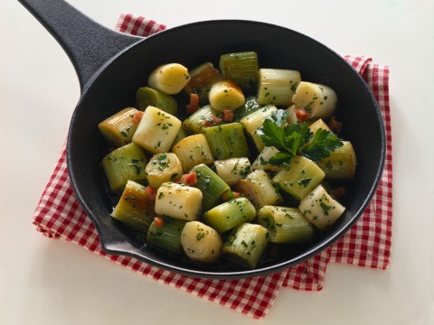 Porri in padella