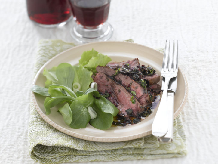 Tagliata di manzo al vino rosso