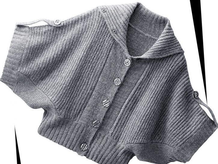 divertente cardigan in grigio di La Redoute