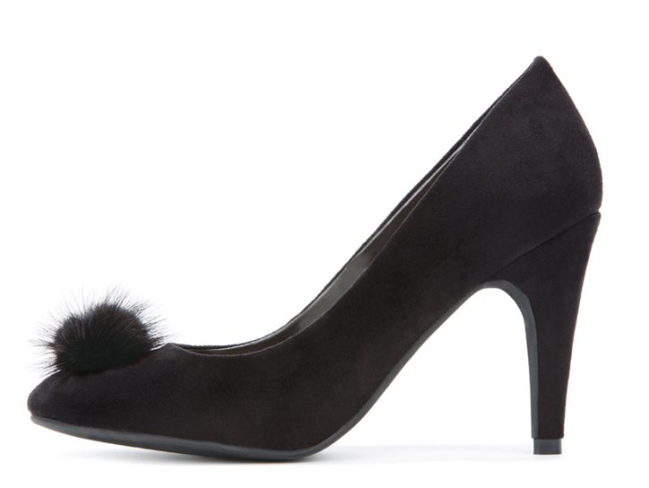 Decolletè classiche in camoscio nero di Yamamay