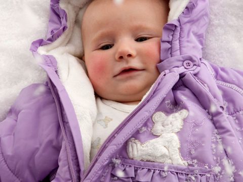 Moda neonato, tutine anti-freddo