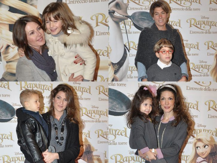 Rapunzel, red carpet in famiglia