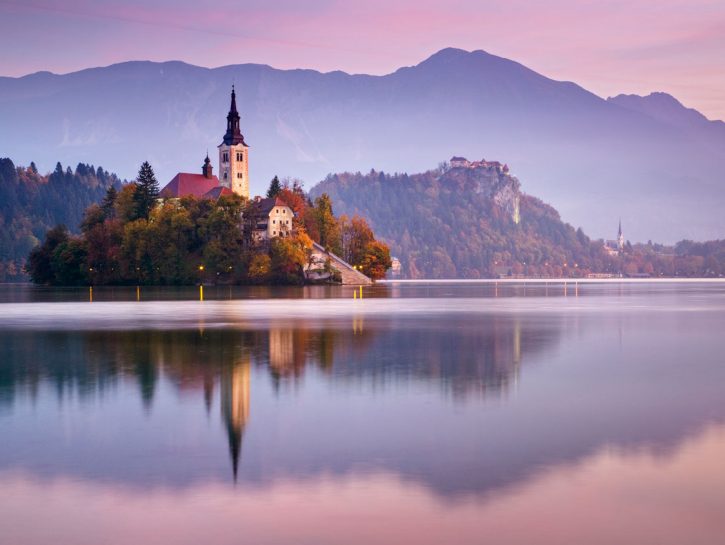 il lago Bled in Slovenia