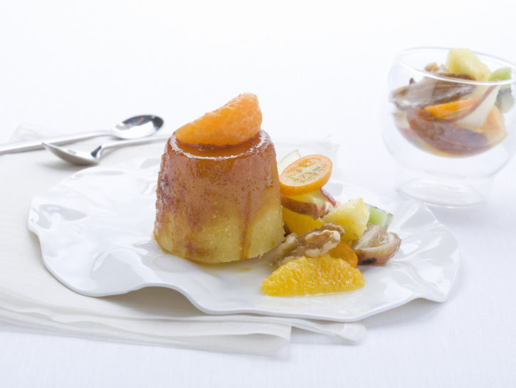 Budino di semolino e frutta