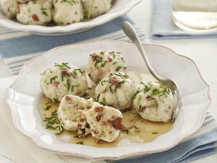 knodel-di-patate-funghi-e-speck preparazione