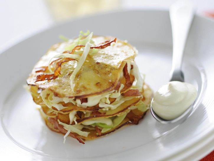 Millefoglie con cavolo cappuccio