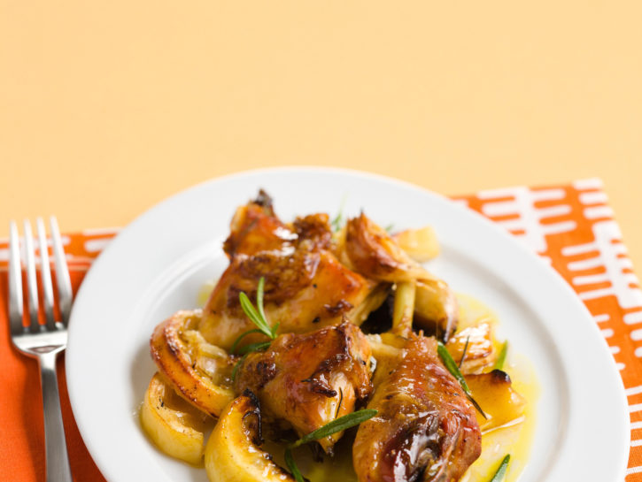 Spezzatino al limone caramellato