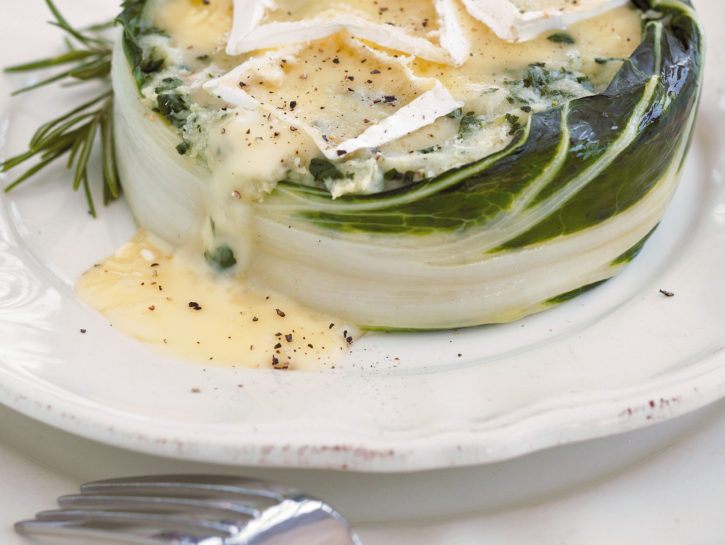 Tortino con patate e brie