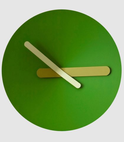 Un, due, treEssenziale l’orologio composto da tre elementi in alluminio (Diamantini&Domeniconi, Ø