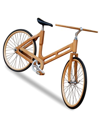 Pedalare nel bosco...con una bici tutta in legno! Leggera, elastica e ben ammortizzata (Plinio il G