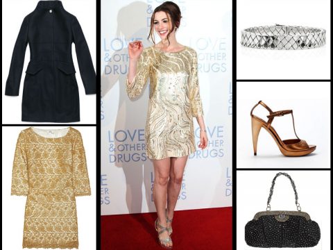 Copia il look di Anne Hathaway per Capodanno