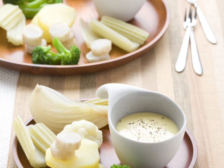 Fonduta classica con verdure