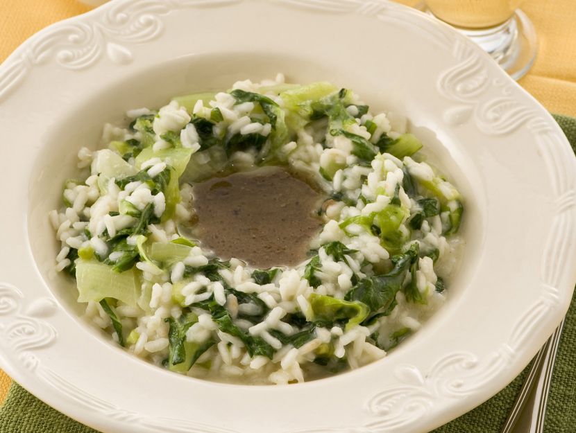 risotto-con-insalata-romana-e-acciughe