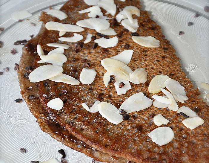 Le crepes di grano saraceno sono pronte