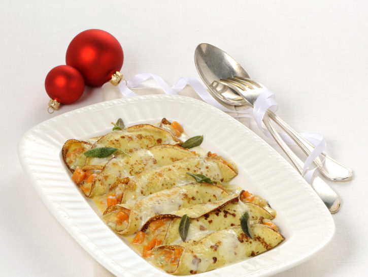 Cannelloni con zucca e gorgonzola