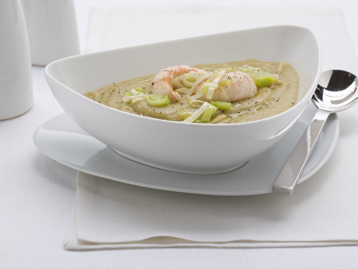 crema-di-lenticchie-e-scampi immagine