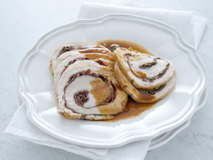 Rotolo di tacchino in porchetta