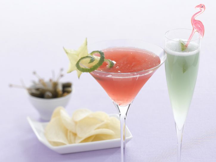 Aperitivo con ribes e pompelmo