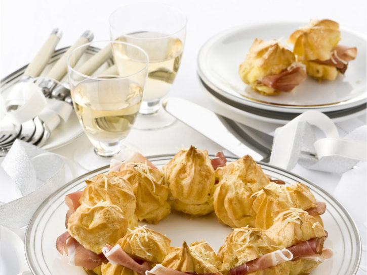 Gougère al prosciutto crudo