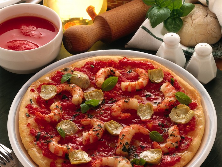 Pizza ai gamberi