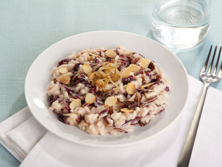 Risotto con mandorle e mascarpone