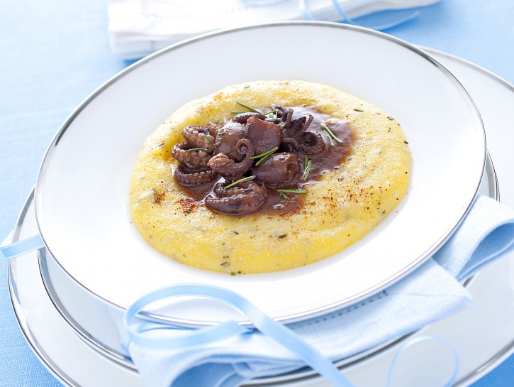 Polentina morbida con moscardini