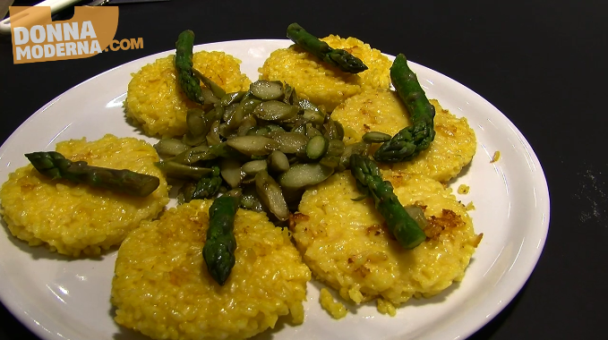 Tortino di riso e asparagi