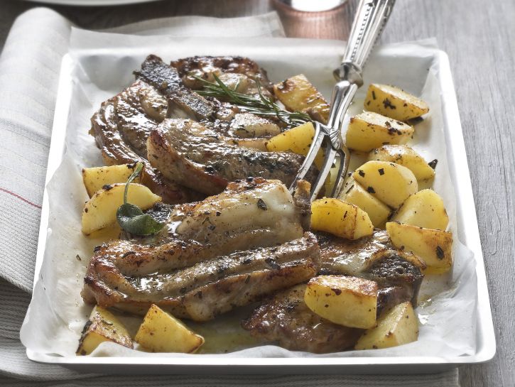 Punta di vitello al forno con patate