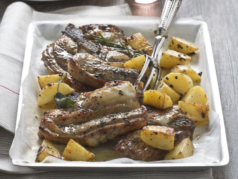 punta-di-vitello-al-forno-con-patate preparazione