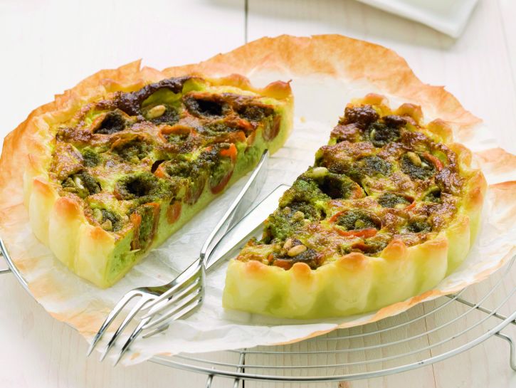 quiche-di-fagiolini-e-pomodorini-farciti ricetta