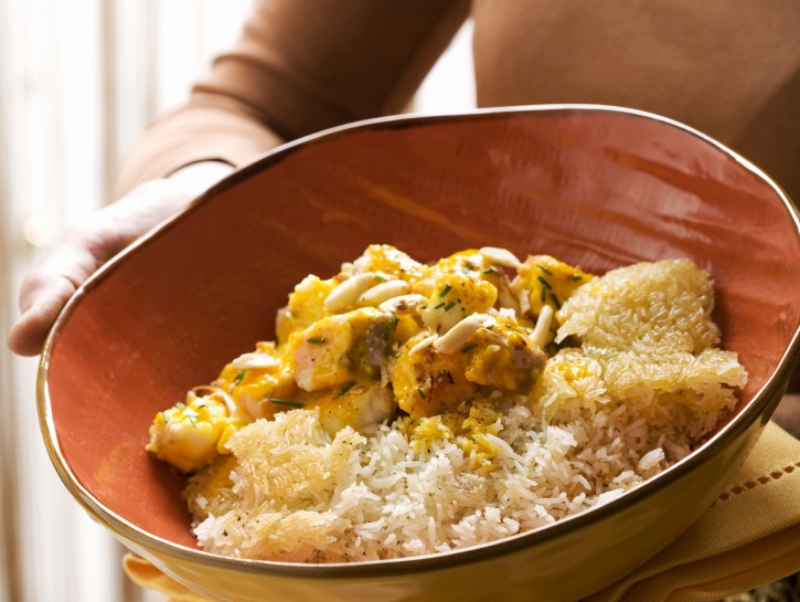 Ricetta Riso pilaf con pesce allo zafferano Donnamoderna