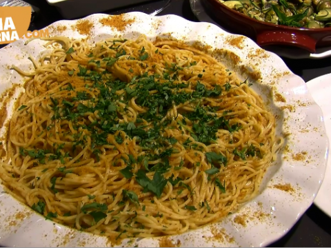 Spaghetti con la bottarga