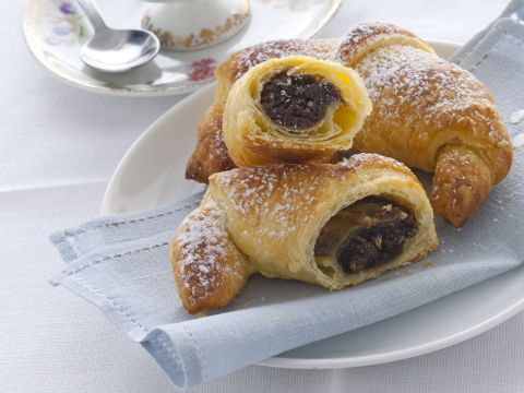Cornetti o croissant alla crema di caffè